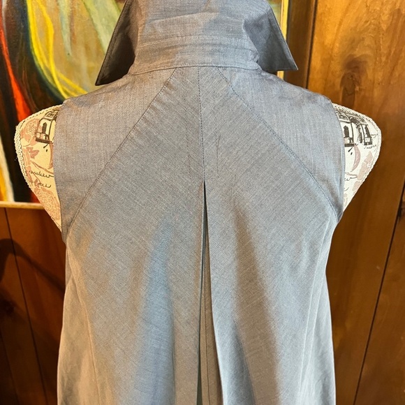 🛍️ RACHEL ROY Chambray sleeveless tunic dress size XS. - Picture 7 of 10